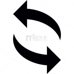 两旋转箭头图标
