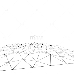 黑色连线焦点网格