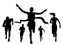 运动风人物剪影