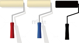 彩漆油漆刷笔筒