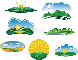 自然风景logo