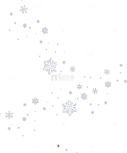扁平风格手绘合成白色的飘落的雪花