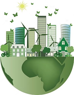 矢量爱护地球节能环保