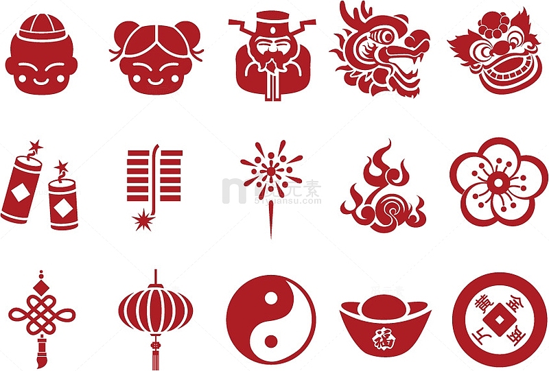中国传统元素素材