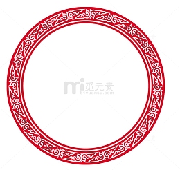 中国风  花纹 边框  祥云 剪纸