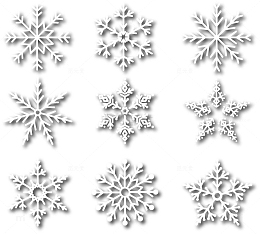 9款白色雪花