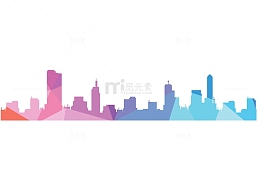 彩色几何城市