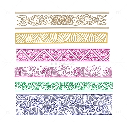 中国古典波浪纹样