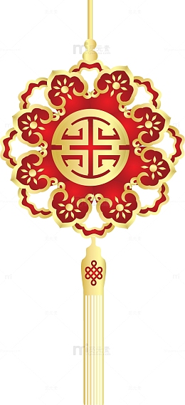 福禄寿喜古典花纹矢量图