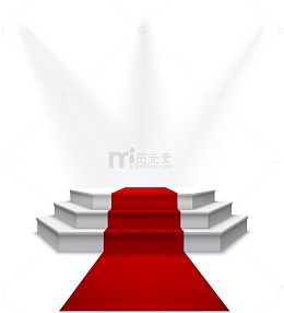 舞台灯光红地毯