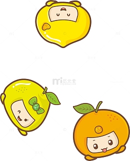 卡通手绘水果