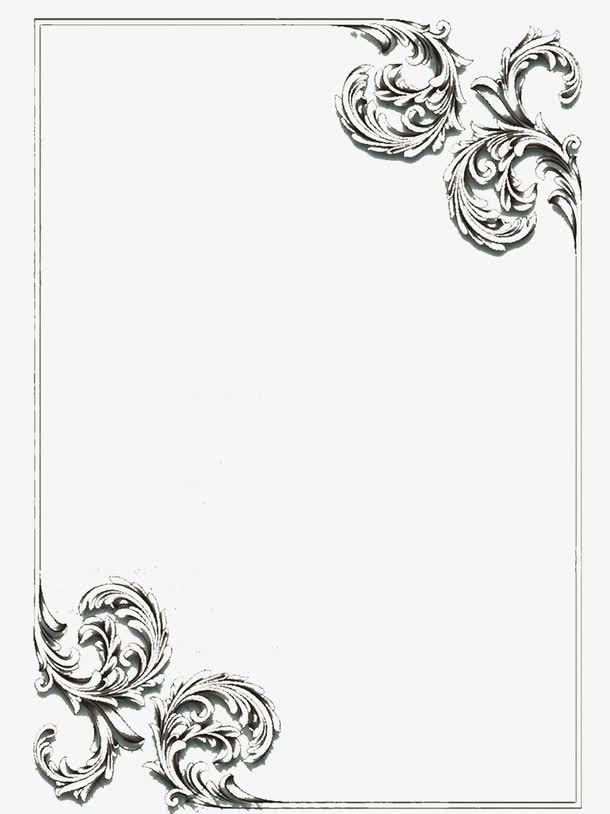 复古花纹个人简历封面素材免费下载_觅元素