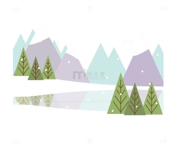 小雪时节插画