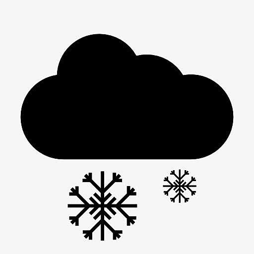小雪天气符号图标