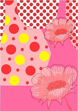 矢量粉色时尚底纹