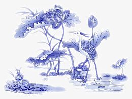 青花瓷设计元素