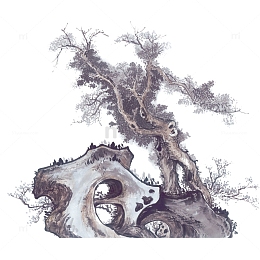 蝴蝶 卷轴  青花瓷 中国风元素  册