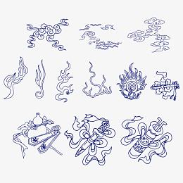 青花瓷传统纹样