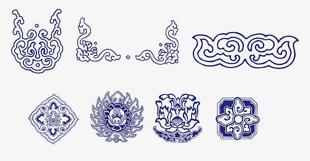 青花瓷装饰纹样