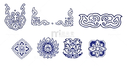 青花瓷装饰纹样