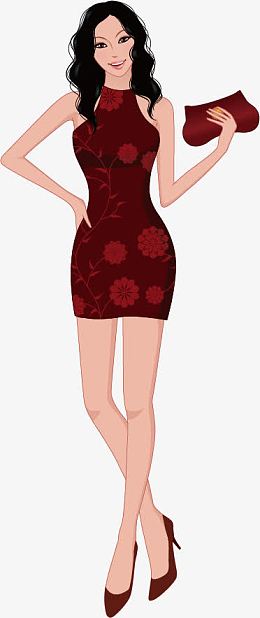 美女矢量图