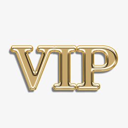 金色vip字体
