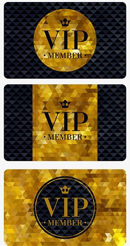 Vip名片卡片邀请函设计矢量素材