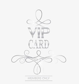 高档银色VIP素材