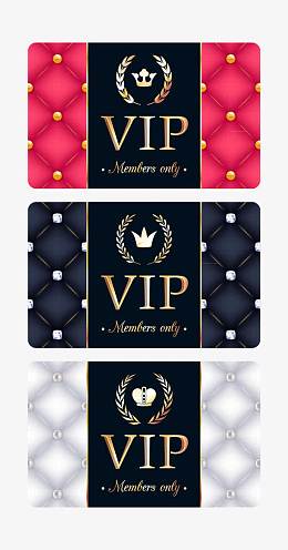 Vip名片卡片邀请函设计矢量素材
