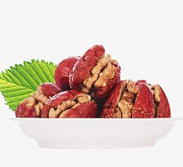 一盘枣夹核桃