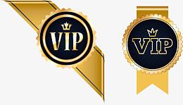 矢量VIP颁发证章设计素材