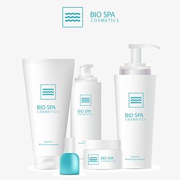 温泉霜护肤品矢量图