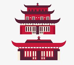 中国古建筑岳阳楼和清代建筑