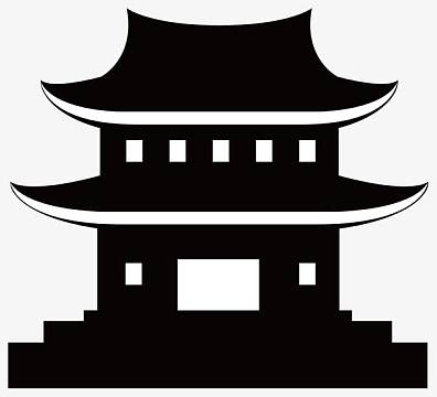 矢量中国古建筑寺庙
