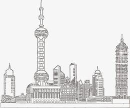 水墨东方明珠