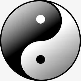 黑白阴阳太极
