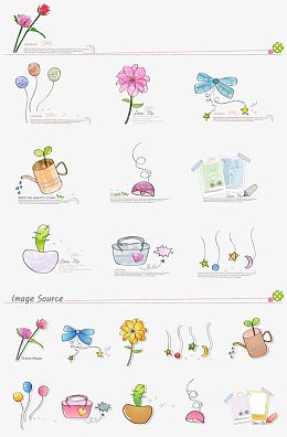 卡通花