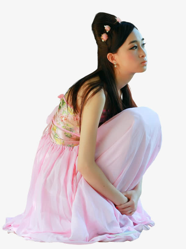 创意合成效果古代风格美女素材免费下载_觅元素