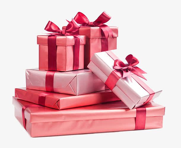 创意合成粉红色礼物礼盒包装