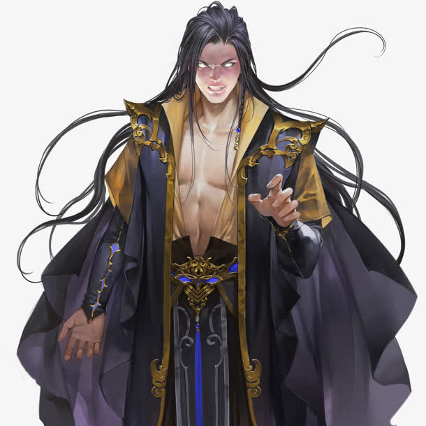 立绘古代狰狞的魔王