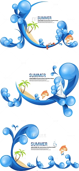 summer 帆船 海边 海浪 浪花 鲤鱼