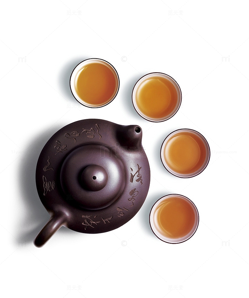 传统紫砂茶具