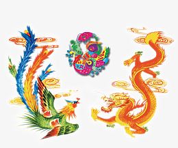 左凤凰右黄龙抢彩球