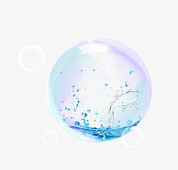 半透明水泡水花组合
