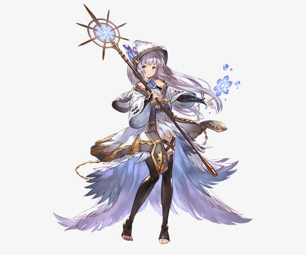 卡通魔法师白云美女