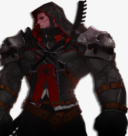 黑色铠甲战士游戏原画