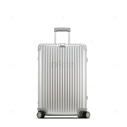 银色质感拉杆行李箱