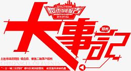 创意红色文字效果大事记