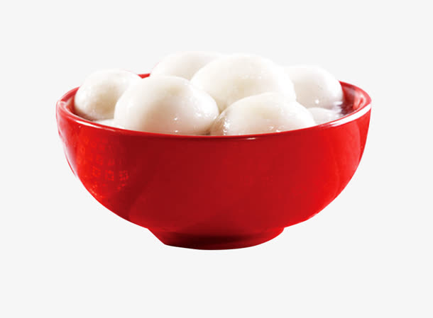 红色碗具汤圆元宵节