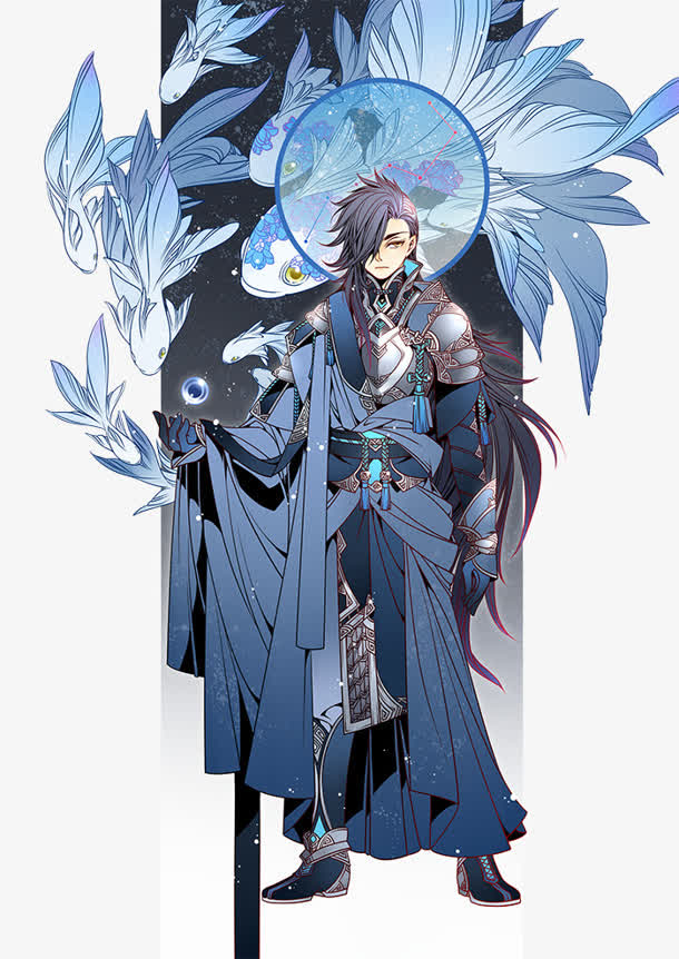 创意合成漫画古风游戏人物素材免费下载_觅元素